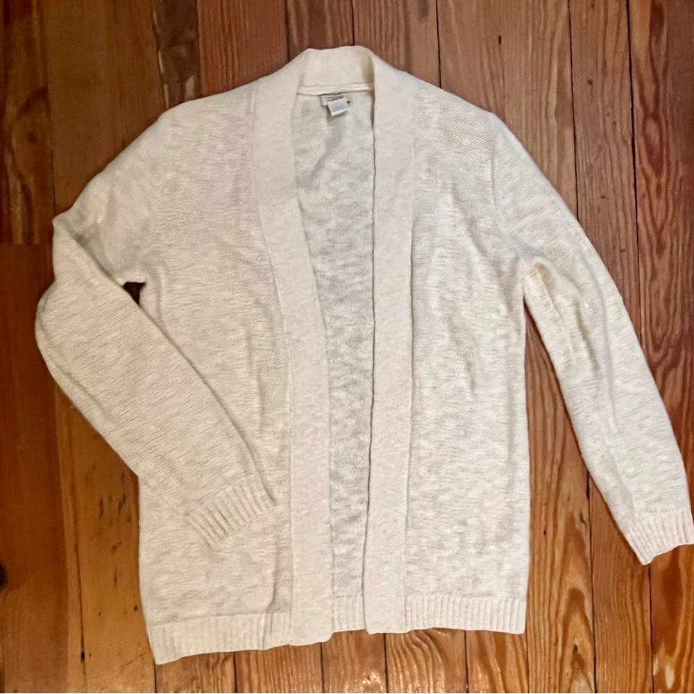 J. Crew Cream Knit Cardigan